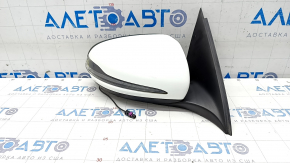 Side mirror right Mercedes GLC 16-22 8+8+2, turn signal, heated, backlight, BSM, white, worn