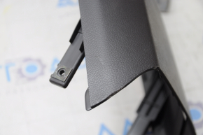 Rear center console trim Hyundai Sonata 11-15 black, without deflectors, scratches