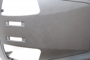 Rear center console trim Hyundai Sonata 11-15 black, without deflectors, scratches