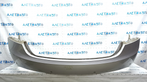 Rear bare bumper Lincoln MKZ 17-20 upper part, for 4 parking sensors, silver, broken mount