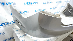 Rear bare bumper Lincoln MKZ 17-20 upper part, for 4 parking sensors, silver, broken mount