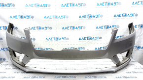 Bare front bumper Lincoln MKZ 17-20 without parking sensors without towing hook, silver, scratches
