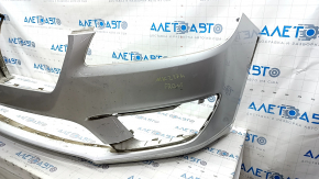 Bare front bumper Lincoln MKZ 17-20 without parking sensors without towing hook, silver, scratches