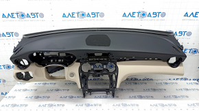 Torpedo front panel with AIRBAG Mercedes GLC 16-19 leather beige, butt