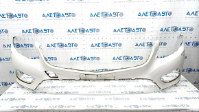 Front bumper bare Mercedes GLC 300/350e 16-19 without parking sensors, white