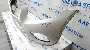 Front bumper bare Mercedes GLC 300/350e 16-19 without parking sensors, white