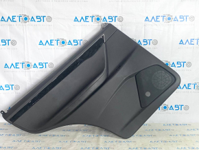 Door trim card rear left Tesla Model X 16-21 black, molding wood, scratches on molding, scuffs