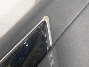 Door trim card rear left Tesla Model X 16-21 black, molding wood, scratches on molding, scuffs