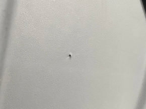 Door trim card rear left Tesla Model X 16-21 black, molding wood, scratches on molding, scuffs