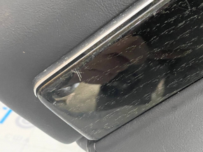 Door trim card rear left Tesla Model X 16-21 black, molding wood, scratches on molding, scuffs
