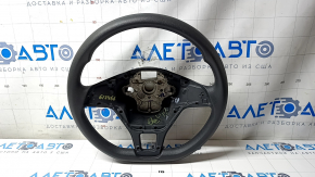 Bare steering wheel VW Jetta 19 - rubber, black, worn