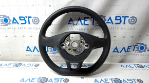 Bare steering wheel VW Jetta 19 - rubber, black, worn