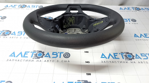Bare steering wheel VW Jetta 19 - rubber, black, worn
