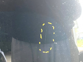 Glass of the rear right door, upper Tesla Model X 16-21 type 1, peeling seal, scratches