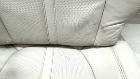 Rear row of seats 2 row Lincoln MKZ 17-20 heated, beige leather, dented leather, need cleaning