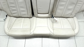 Rear row of seats 2 row Lincoln MKZ 17-20 heated, beige leather, dented leather, need cleaning