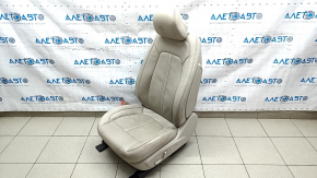 Driver's seat Lincoln MKZ 17-20 with airbag, electric, massage, heating, ventilation, beige leather, dented leather