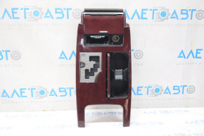 Center console trim with cup holders Lexus GS300 GS350 GS430 GS450h 06-07 mahogany, minor scratches, cracks