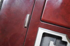 Center console trim with cup holders Lexus GS300 GS350 GS430 GS450h 06-07 mahogany, minor scratches, cracks