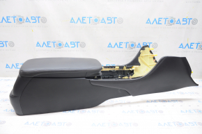 Central console armrest Lexus GS300 GS350 GS430 GS450h 06-07 leather black, pokes, worn dowel