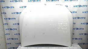 Bonnet bare Mercedes GLC 16-22 aluminum, white 149, dented, dent, bumps, broken stud