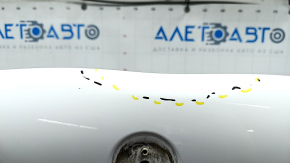Bonnet bare Mercedes GLC 16-22 aluminum, white 149, dented, dent, bumps, broken stud
