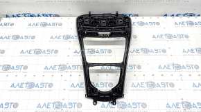 Front panel trim center Mercedes GLC 16-19 brown wood, scratches