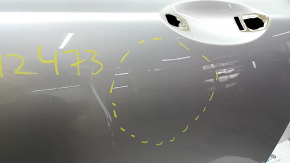 Door bare rear left Lincoln MKZ 13-20 silver UX, dents