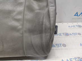 Driver's seat upholstery Toyota Highlander 08-13 upper part, grey leather, for cleaning