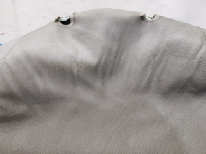 Driver's seat upholstery Toyota Highlander 08-13 upper part, grey leather, for cleaning