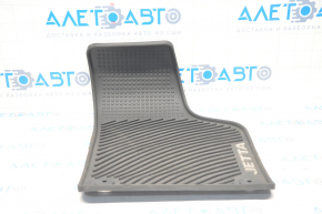 Floor mat front right VW Jetta 11-18 USA rubber black
