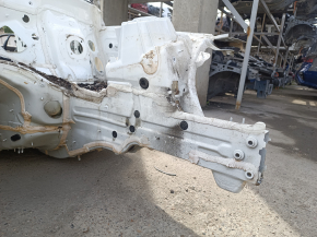 Front left quarter Mercedes GLC 16-22 on the body, white, dents