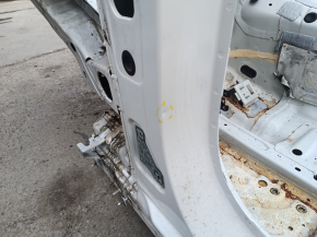 Front left quarter Mercedes GLC 16-22 on the body, white, dents