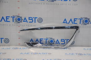 Molding front bumper left Lincoln MKZ 17- chrome, broken fastener