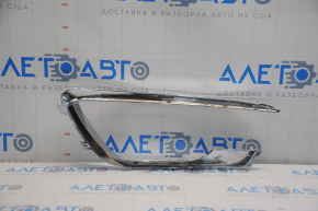 Molding front bumper left Lincoln MKZ 17- chrome, broken fastener