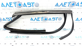 Upper rear right door molding Lincoln MKZ 17-20 chrome with glass seal