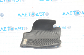 Floor mat front left VW Passat b7 12-15 USA black, rubber, WOLFSBURG EDITION, worn