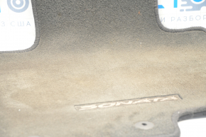 Carpet interior front left Hyundai Sonata 11-15 rag black, for cleaning