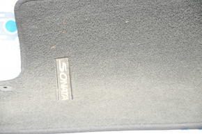 Carpet interior front right Hyundai Sonata 11-15 rag black, for cleaning