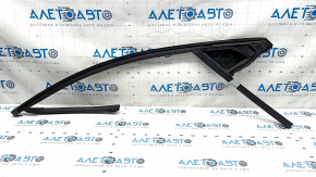 Glass seal front left Lincoln MKZ 17-20 with upper chrome molding, glass triangle