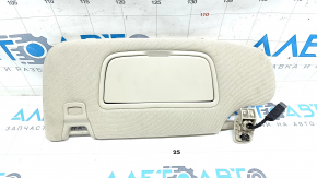Left visor Lincoln MKZ 17-20 beige, without hook, for backlight, with control, for cleaning