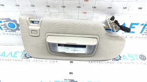 Right visor Lincoln MKZ 17-20 beige, without hook, for backlight