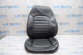 Driver's seat upholstery Ford Fusion mk5 13-16 leather black, white stitching, needs cleaning, cracked leather