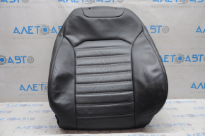 Driver's seat upholstery Ford Fusion mk5 13-16 leather black, white stitching, needs cleaning, cracked leather