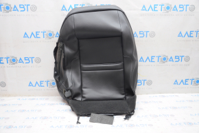 Driver's seat upholstery Ford Fusion mk5 13-16 leather black, white stitching, needs cleaning, cracked leather