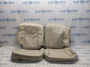 Seat upholstery 2 row Lexus RX350 10-15 leather beige, for cleaning