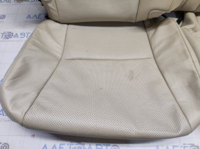 Seat upholstery 2 row Lexus RX350 10-15 leather beige, for cleaning