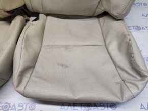 Seat upholstery 2 row Lexus RX350 10-15 leather beige, for cleaning