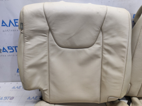 Seat upholstery 2 row Lexus RX350 10-15 leather beige, for cleaning