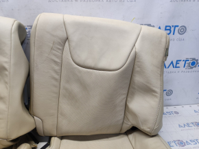 Seat upholstery 2 row Lexus RX350 10-15 leather beige, for cleaning